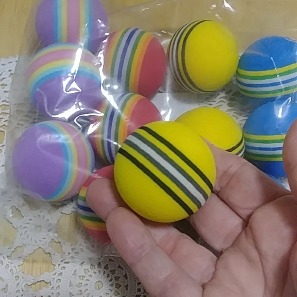 New cat toys, lightweight balls for feline fun!